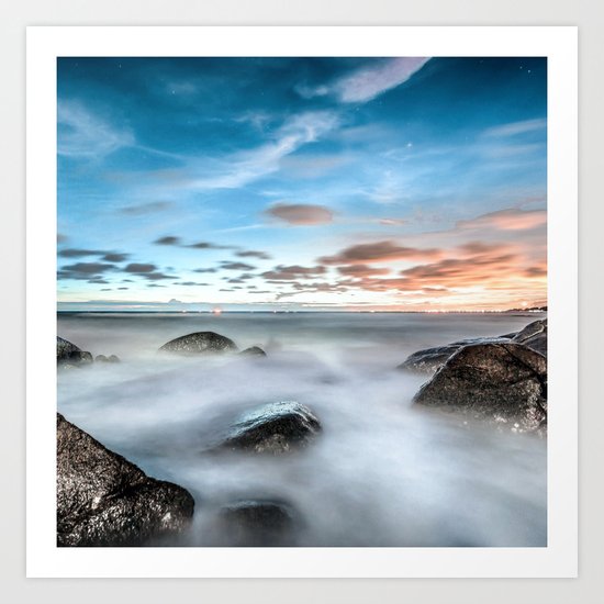 Above the mountines Art Print