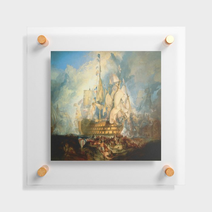 Joseph Mallord William Turner The Battle of Trafalgar Floating Acrylic Print