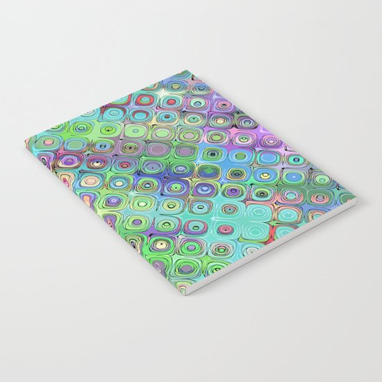 Abstract Pattern of Colorful Shapes Notebook