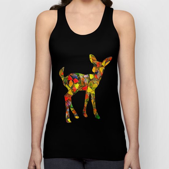 Animal Mosaic - The Fawn Unisex Tank Top