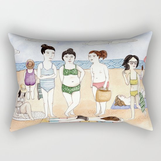 Beach Babes Rectangular Pillow