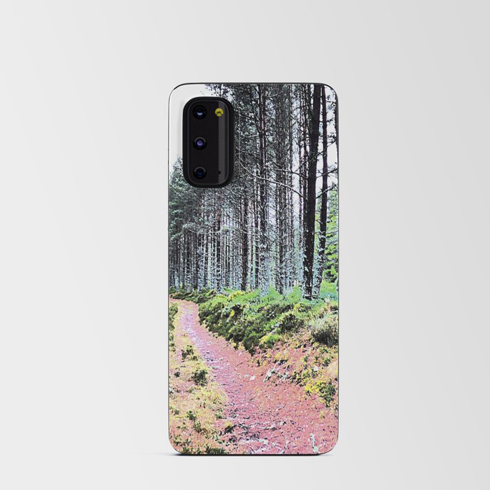 Scottish Highland's Winter's Forest Walk in I Art and Afterglow Android Card Case