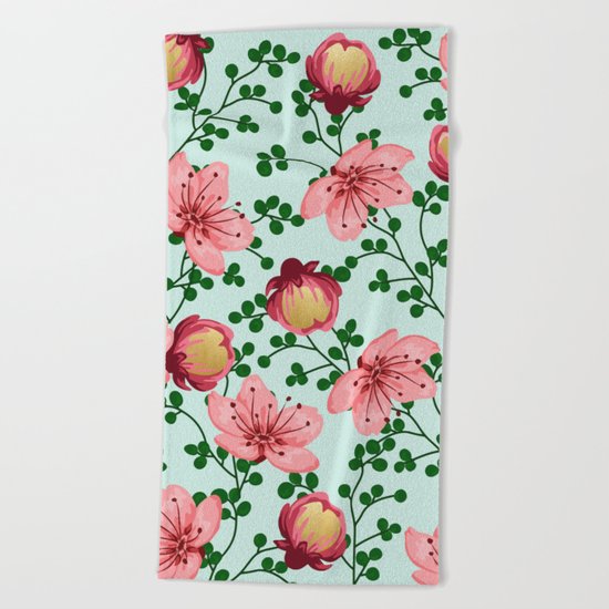 Blush Vines #society6 #decor #buyart Beach Towel