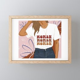 Women Illustration Framed Mini Art Print