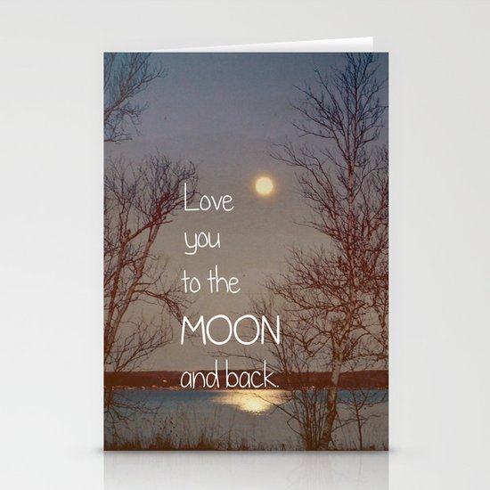 To the Moon and Back Stationery Cards