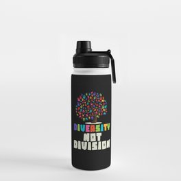 Diversity not Division Peace Love Inclusionn Human Rights Water Bottle