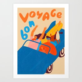Bon voyage poster Art Print