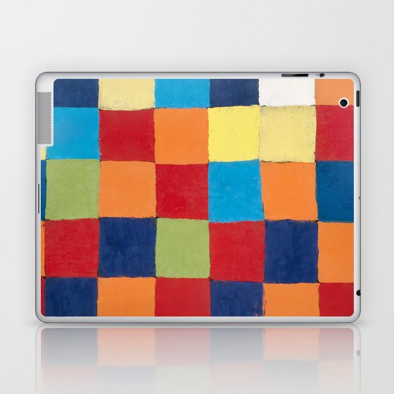 Bauhaus Paul Klee color chart painting Mid century Modern Geometric Cubism Abstract Laptop & iPad Skin