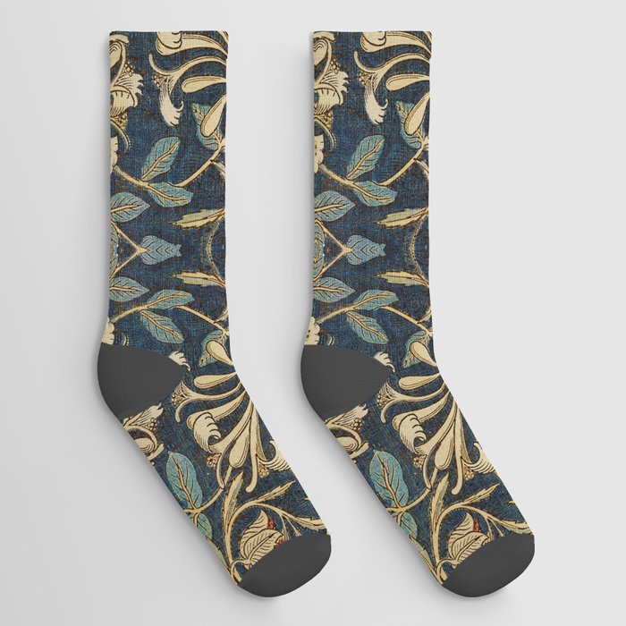 William Morris Arts & Crafts Pattern #11 Socks
