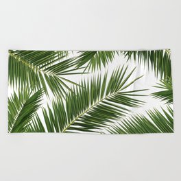 Palm Leaves Jungle Finesse #1 #tropical #wall #art #society6 Beach Towel