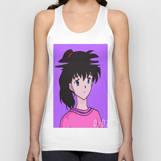 Vaporwave Anime Tank Top by Colormylife | Society6