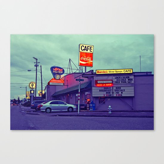 American diner Canvas Print