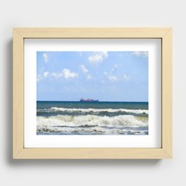 Rainbow Ships Recessed Framed Print