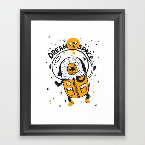 Dream in space Framed Art Print