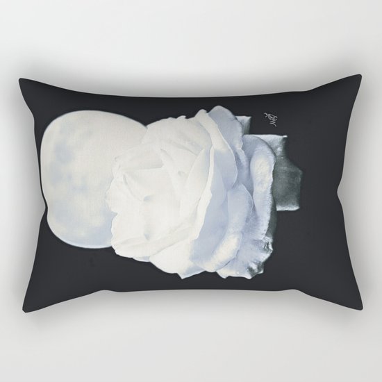 Moon Rose (2) Rectangular Pillow