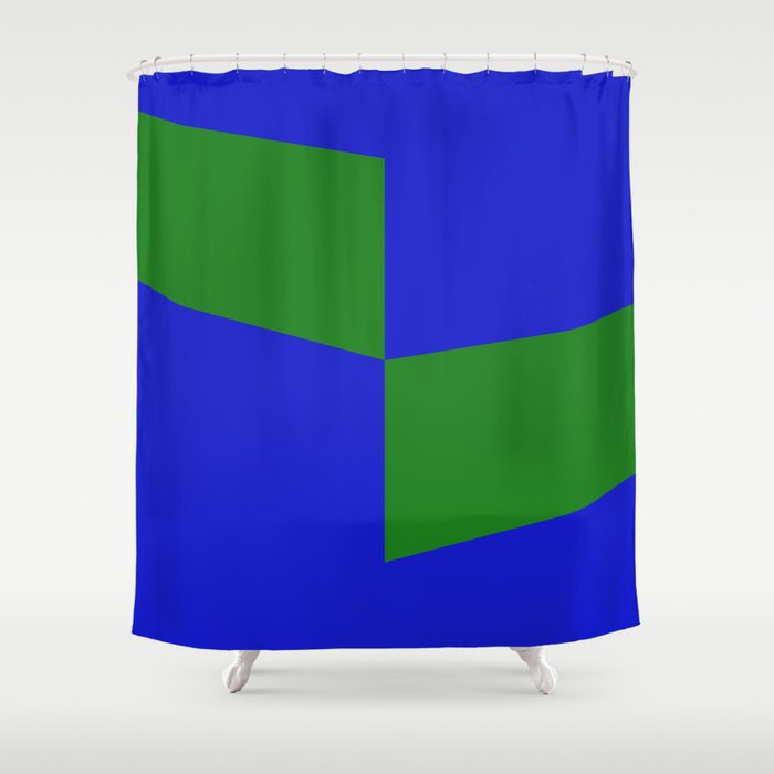 Minimalist geometric artwork Shower Curtain