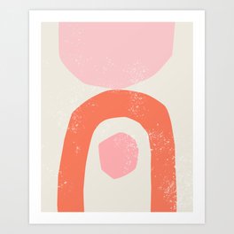 pink abstract  Art Print