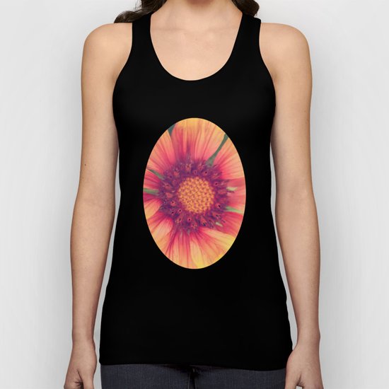 Pink and Orange Unisex Tank Top