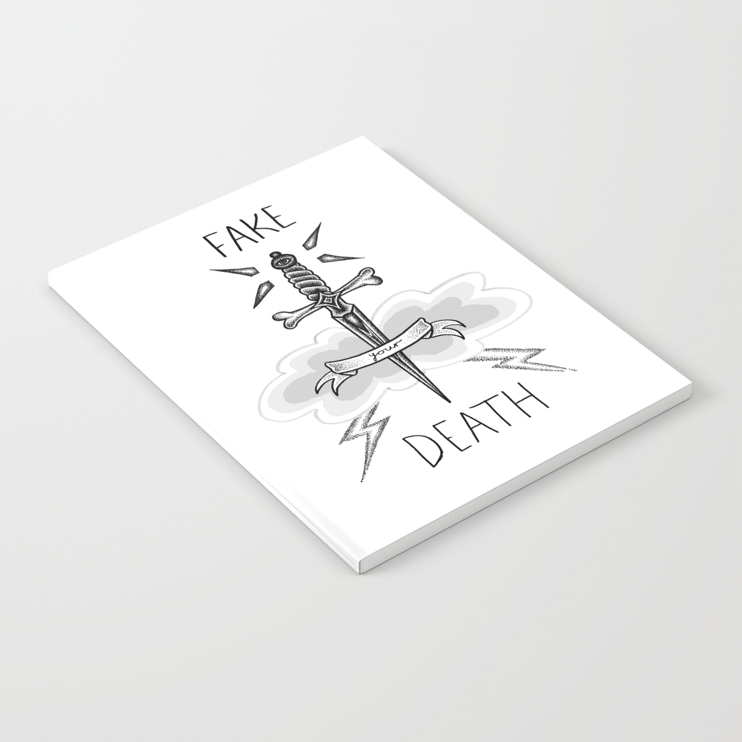 Get Wallpaper Fake Your Death Notebook By Alishas Society6 For Android Free