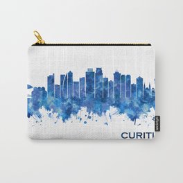 Curitiba Brazil Skyline Blue Carry-All Pouch