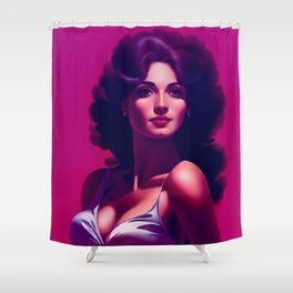 Beautiful woman Shower Curtain