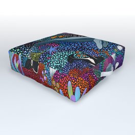 Whale Ocean Life Outdoor Floor Cushion