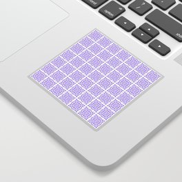 Art Deco Style Repeat Pattern Lilac Purple Sticker