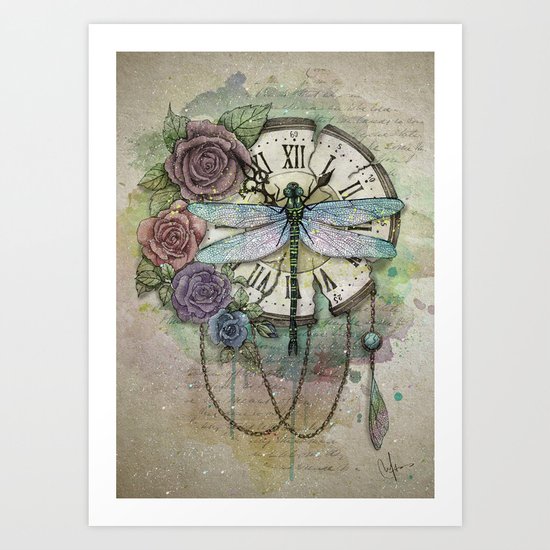 Time flies Art Print