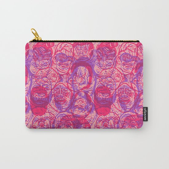 Overlapping Buds Carry-All Pouch