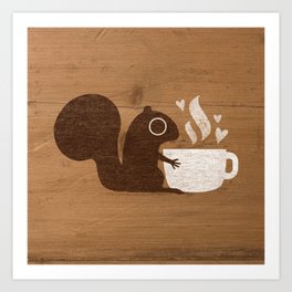 Squirrel Coffee Lover