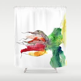 Rainbow Gardens - Bunch of Carrots Shower Curtain