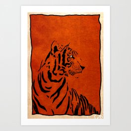 Tiger Stripes -- texture  Art Print