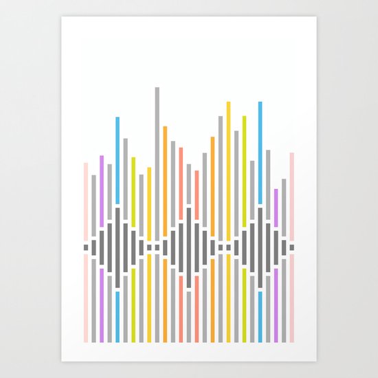 Dynamic Stripes 3 Art Print