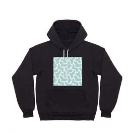 Abstract Groovy Shapes Baby Blue Hoody