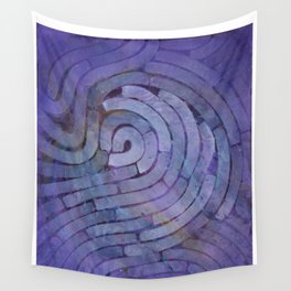 'Careful Where You Stand, In Violet' Wall Tapestry