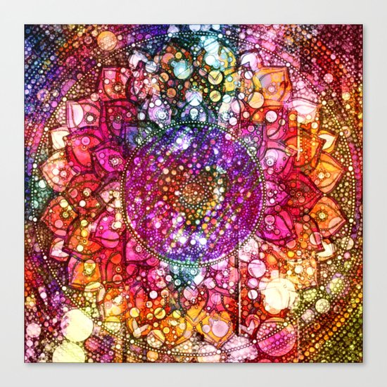 Distressed Mandala Canvas Print
