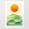 sunrise, spring Art Print