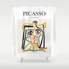 Picasso - Woman's Head Shower Curtain