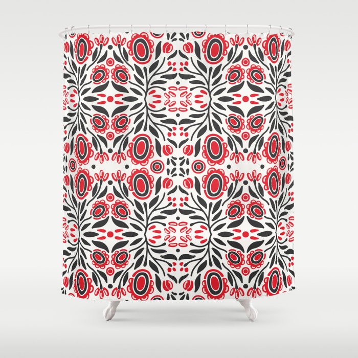 Russian Style Pattern 2 Shower Curtain