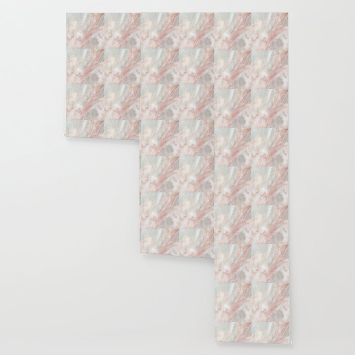 Softest blush pink marble Wallpaper by marbleco | Society6