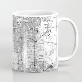 Edmonton White Map Coffee Mug