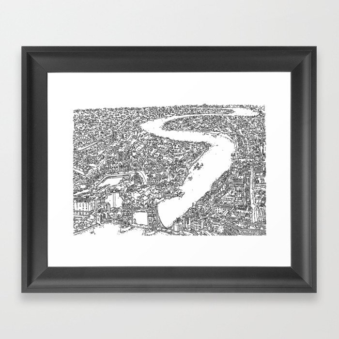 LONDON TECH Framed Art Print