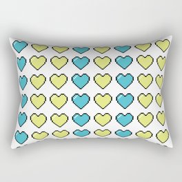 8bit Hearts  Rectangular Pillow
