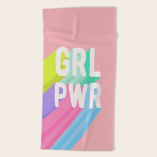 GRL PWR (II) Beach Towel