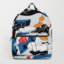 sizzle kinks of curved lines Backpack