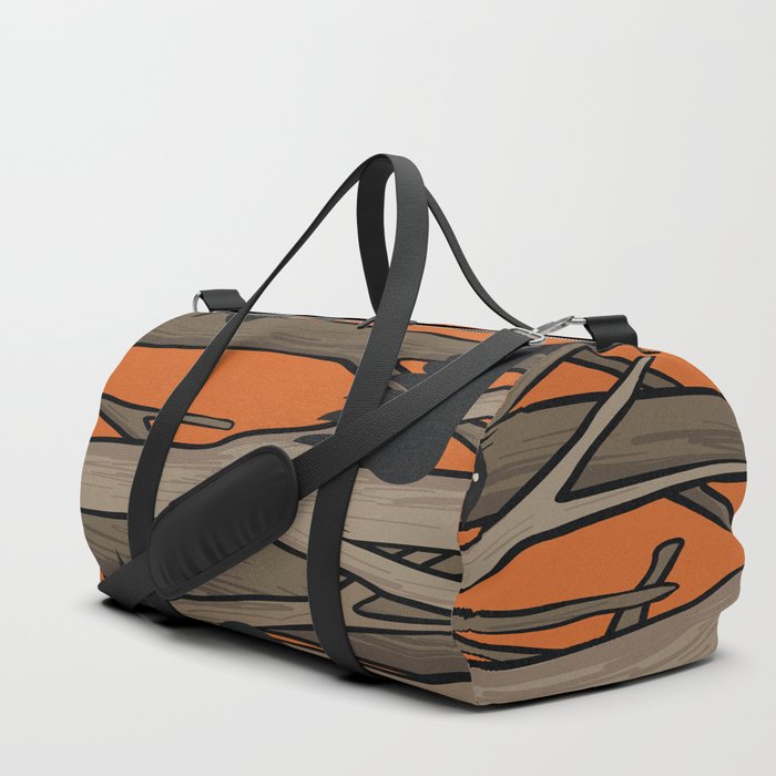 Trees with abstract birds 3 Duffle Bag