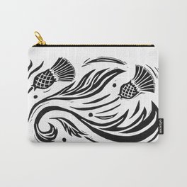 Thistle - Black and White Carry-All Pouch