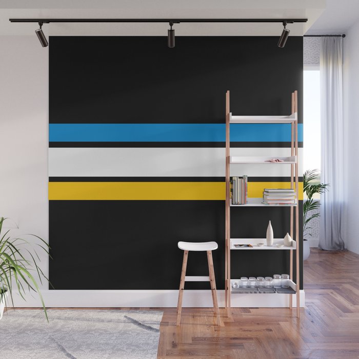 TEAM COLORS 2 LGT. BLUE,YELLOW GOLD, WHITE Wall Mural