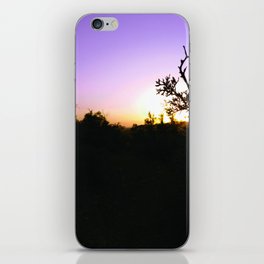 Landscape sunset photo blue sky with clouds Art Print iPhone Skin