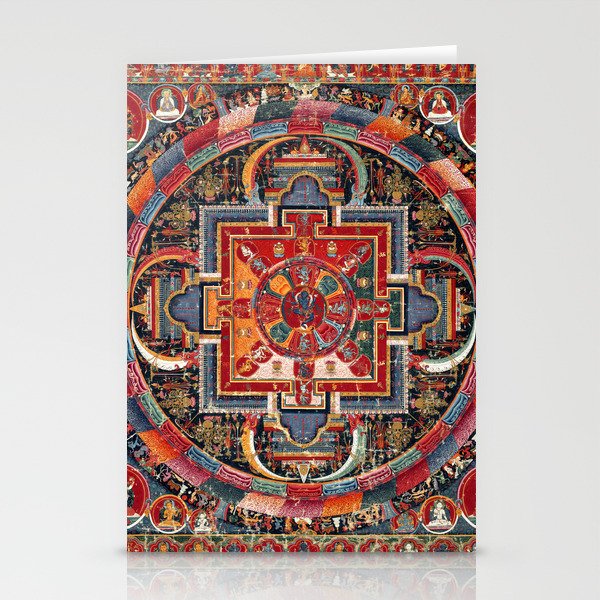 Twenty-three Deity Nairatma Mandala Thangka Tibetan Buddhist art Stationery Cards